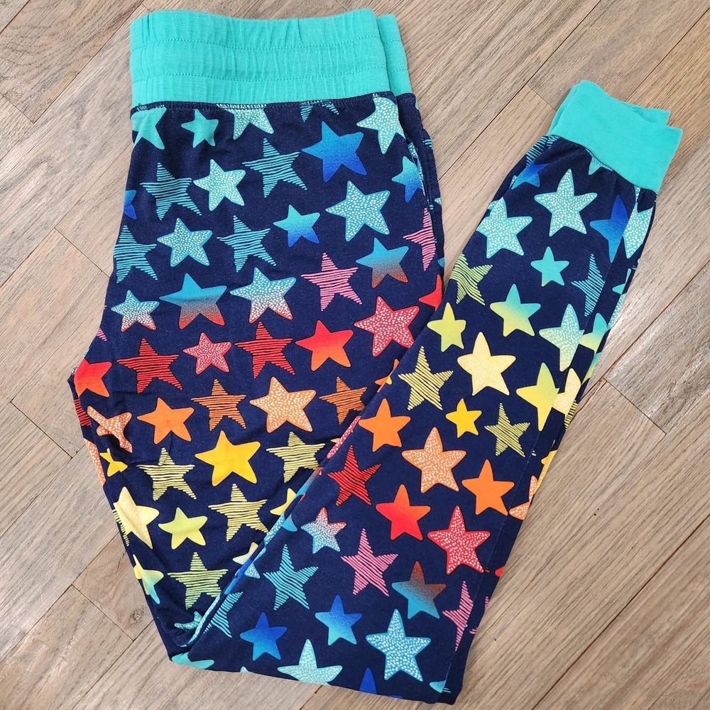 Little Sleepies Colorful Shades of Stars Lunaluxe Womens XS Pajama Pants Bamboo
